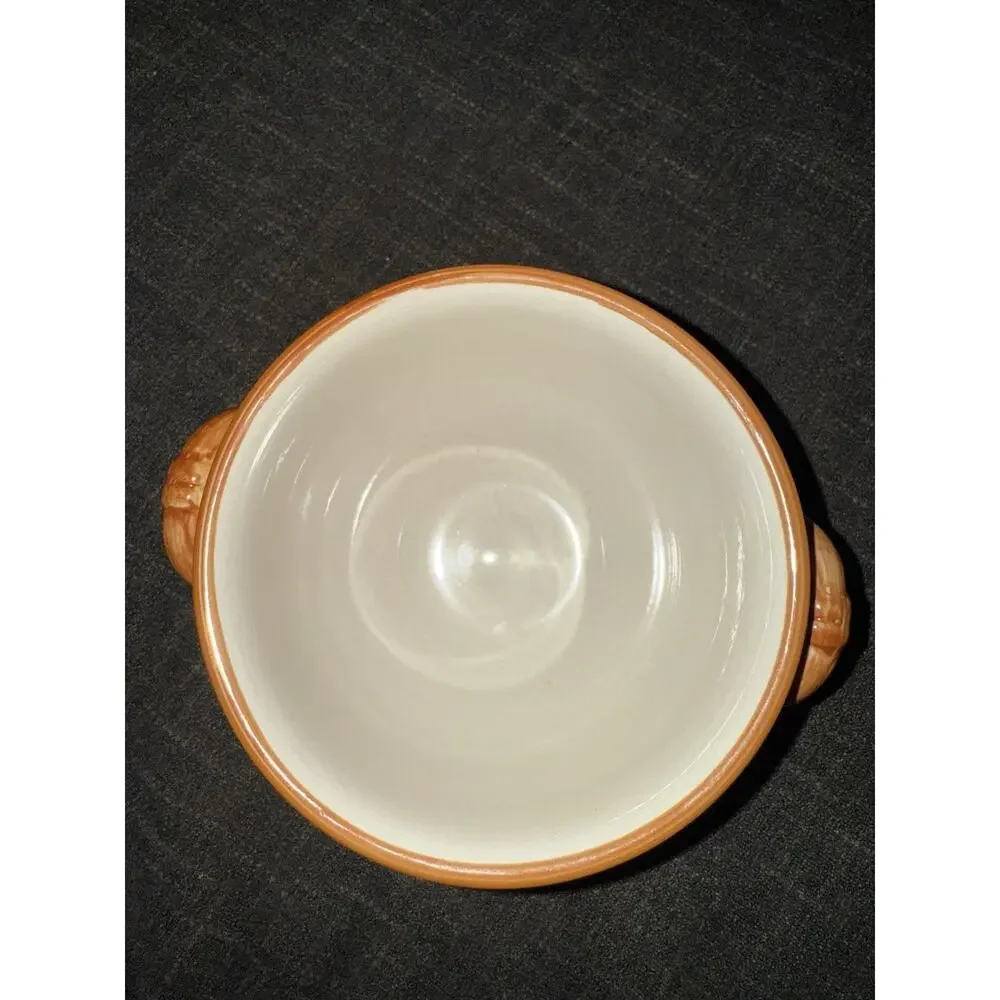 1 California Pantry Classic Ceramics Double Handle Rooster Soup Bowl Cottage